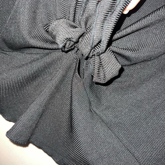 Plus Knot Front Ribbed Tank Top - Picture 4 of 4